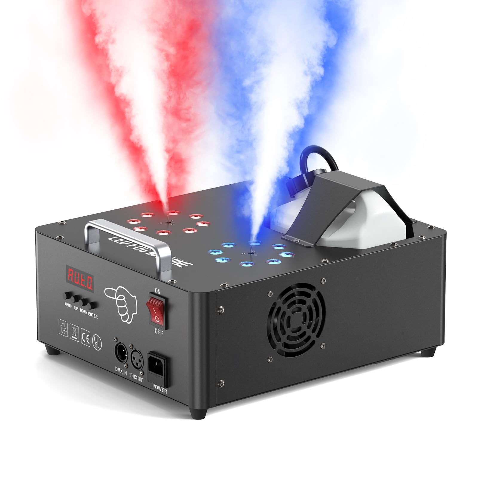 Amazon.com: 2000W Professional Fog Machine Dual Nozzle with 16 RGB
